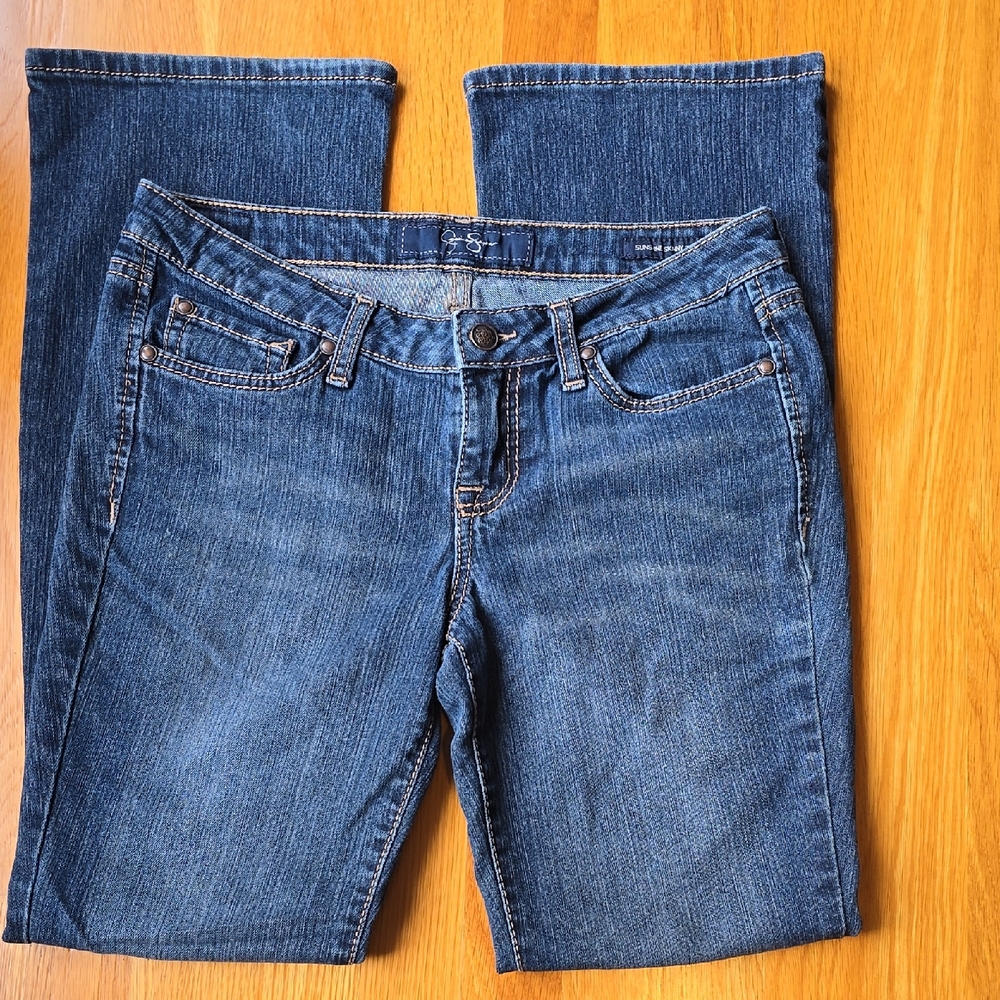 Jessica Simpson Sunshine Skinny Boot Blue Women's Jeans  Size  29